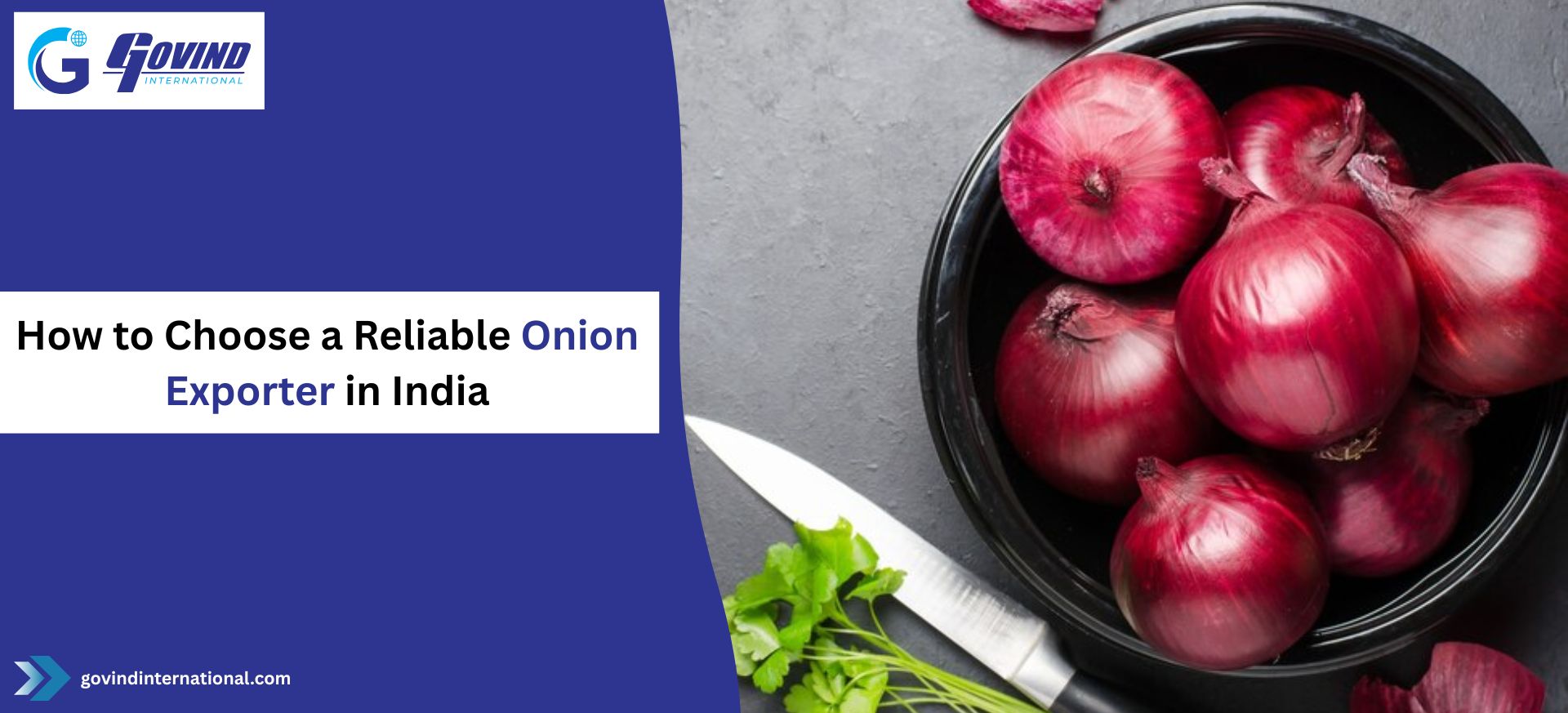Export quality onions packed by a trusted onion exporter in India